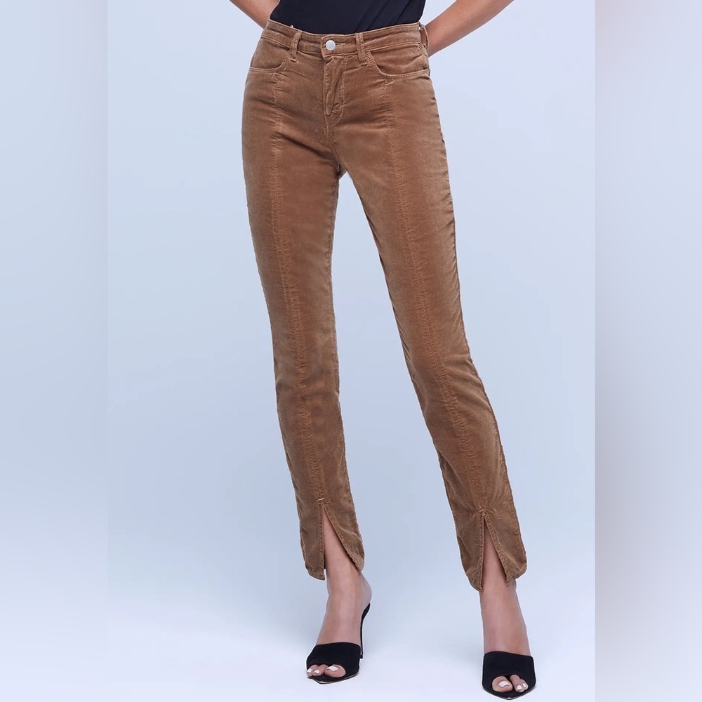 L'AGENCE Brown High Rise Pants